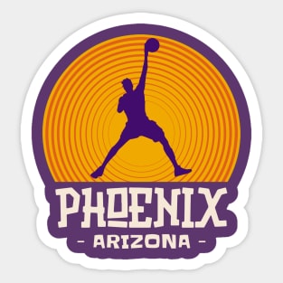 Phoenix Arizona Basketball Sticker